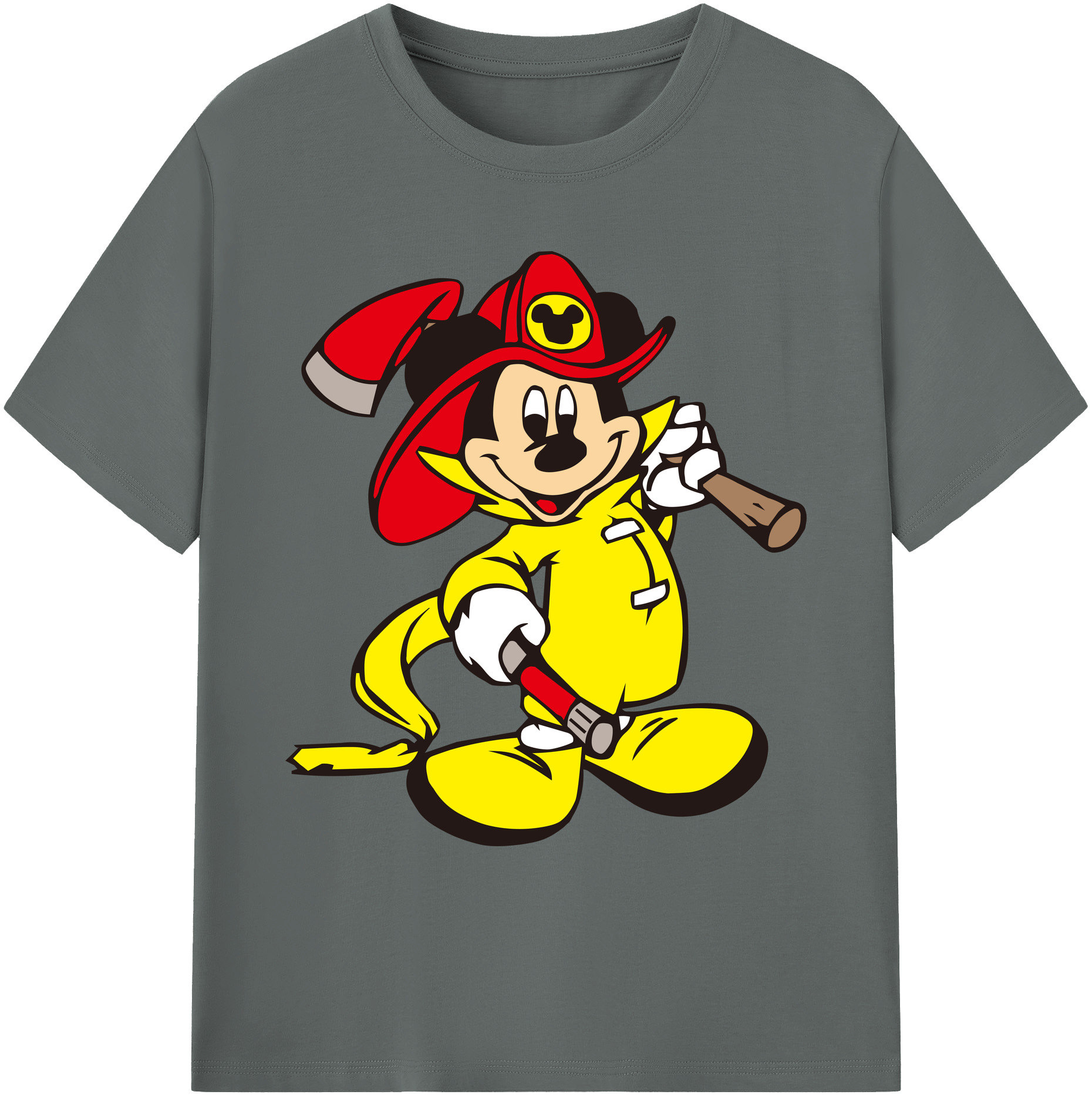 ミッキーマウス Mickey Mouse 綿100％ メンズ半袖Tシャツ｜肌触りやわらか＆通気性